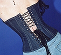 Jeans Korsagen zum Jeans Rock oder Jeans Hose.