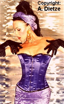 Sttzkorsage - Sttzcorsage - Sttzkorsett - Sttzmieder in Satin.